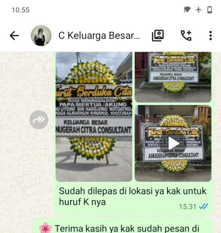 Pengiriman Papan Bunga Duka Kedunggading Ringinarum