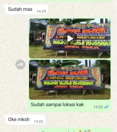 Pengiriman Papan Bunga Kedunggading Ringinarum
